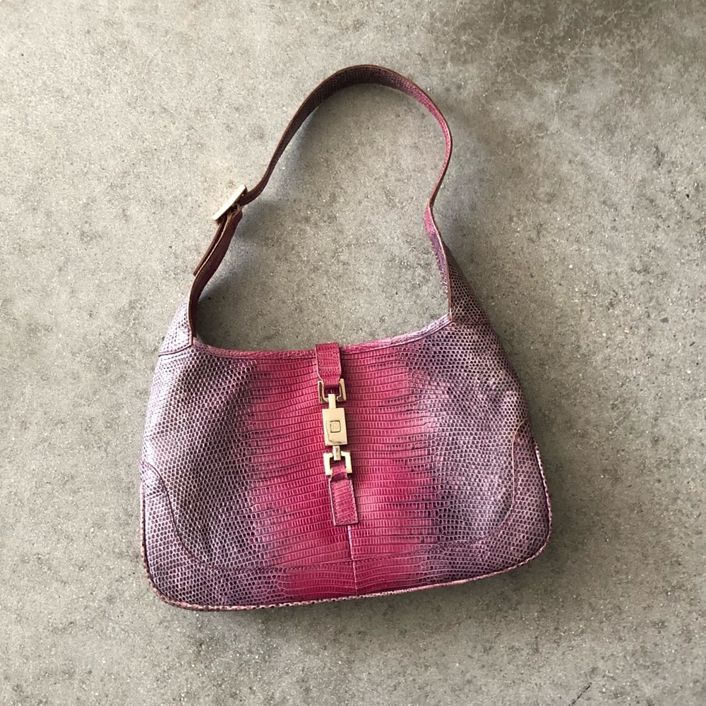 Gucci Jackie Lizard bag